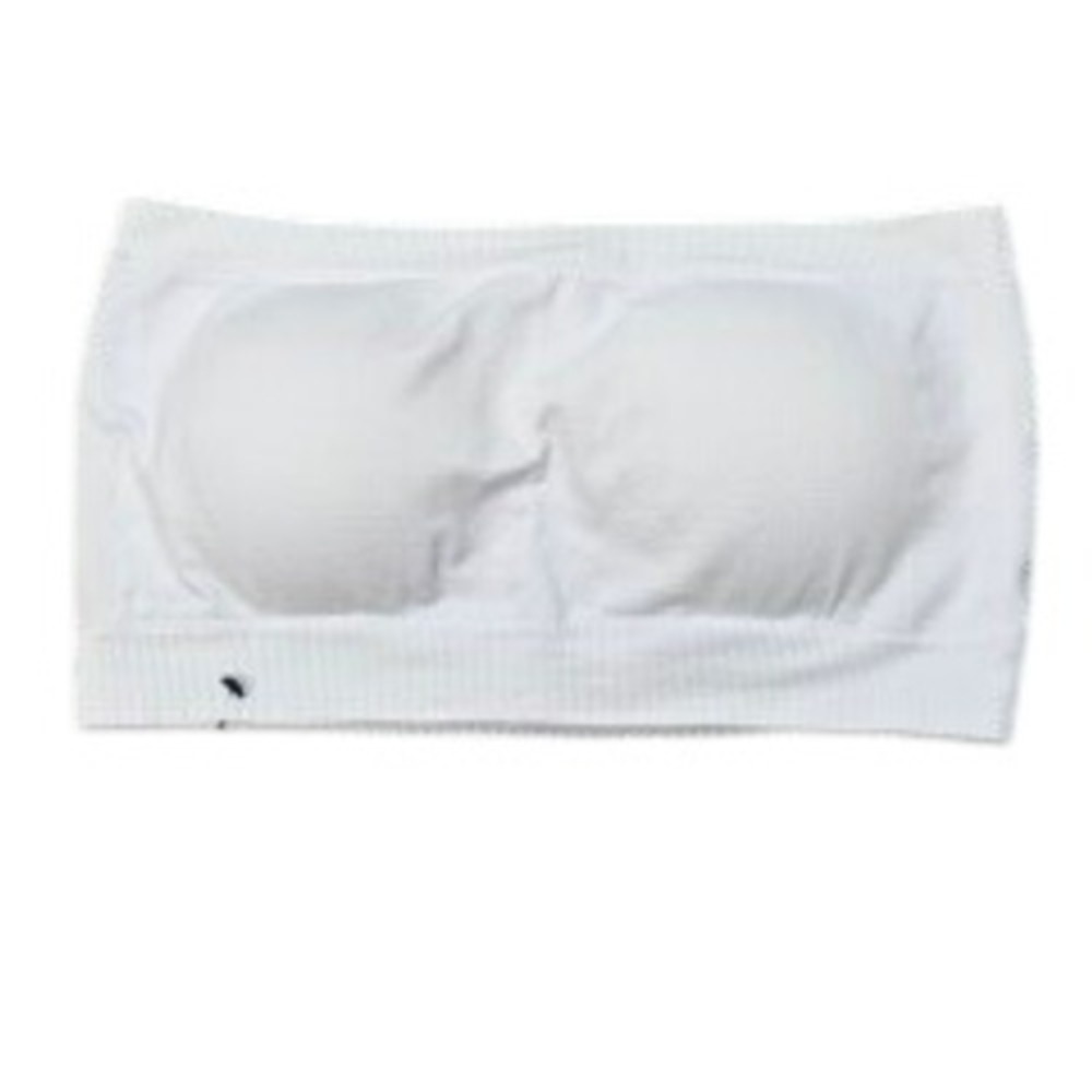 Rachel Roy White Seamless Padded Strapless Tube‎ Bra Top Bardot Size M